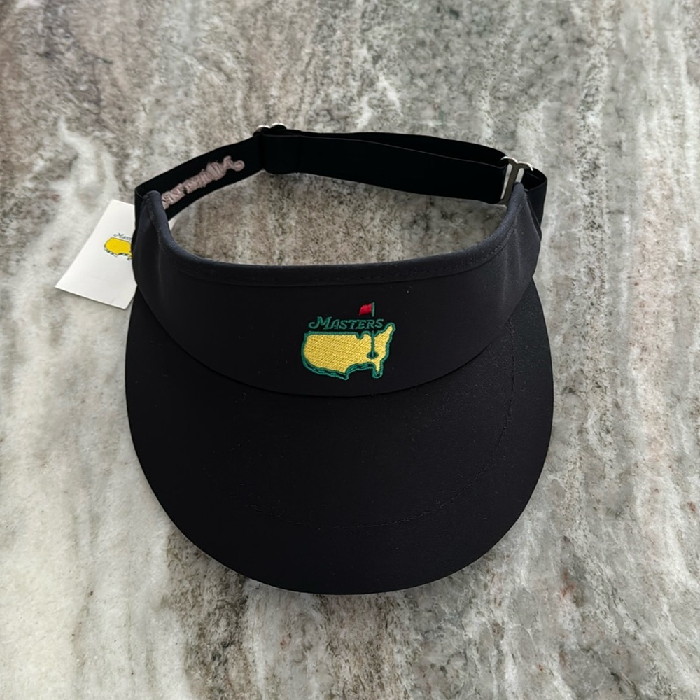 Masters Visor - Authentic Black Performance Golf - image 1